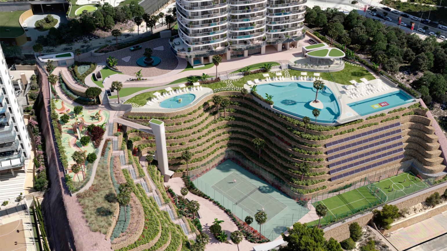 Apartments for sale with 230 meters in height and 64 floors in Benidorm, Alicante.
