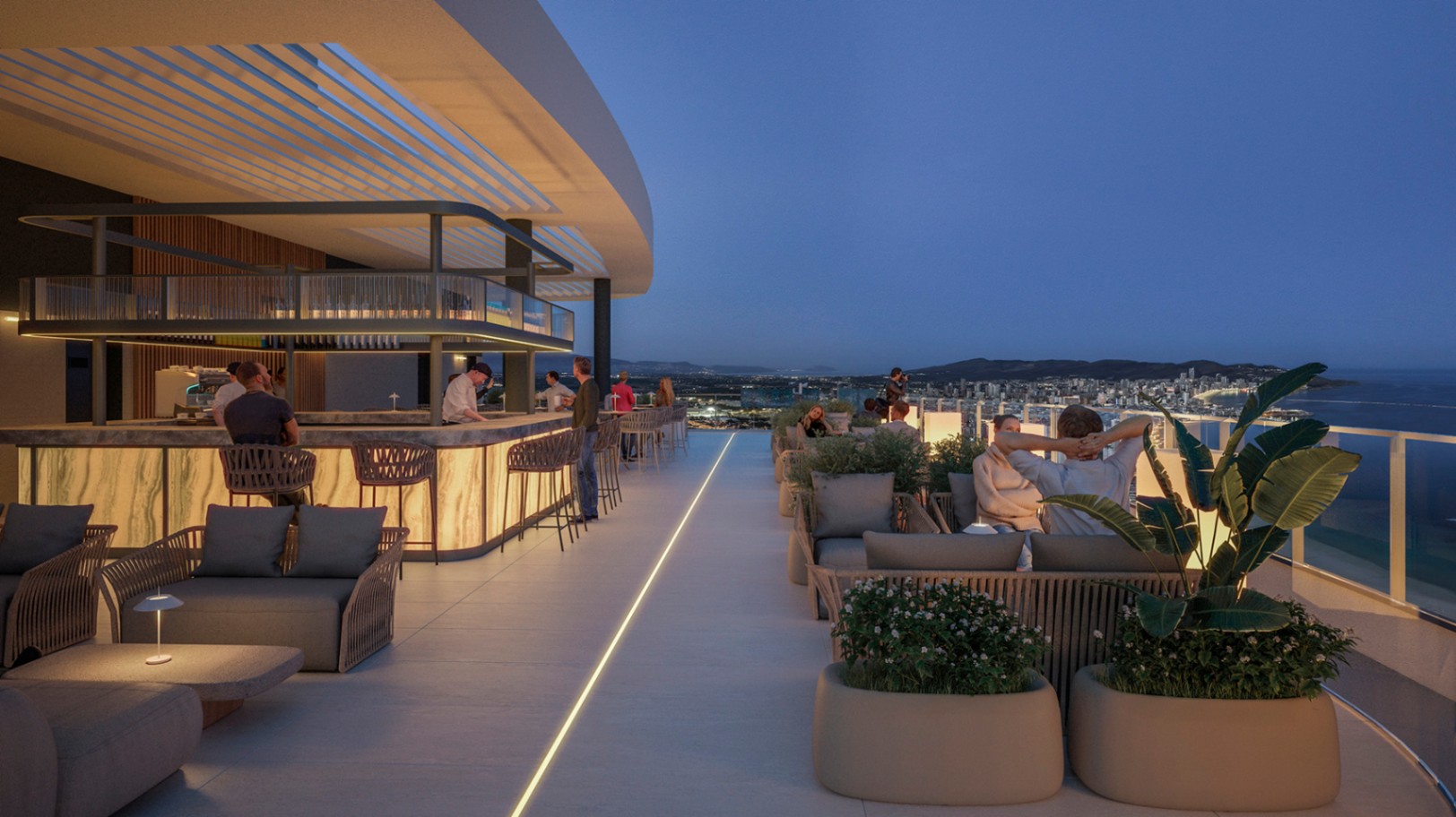 Apartments for sale with 230 meters in height and 64 floors in Benidorm, Alicante.