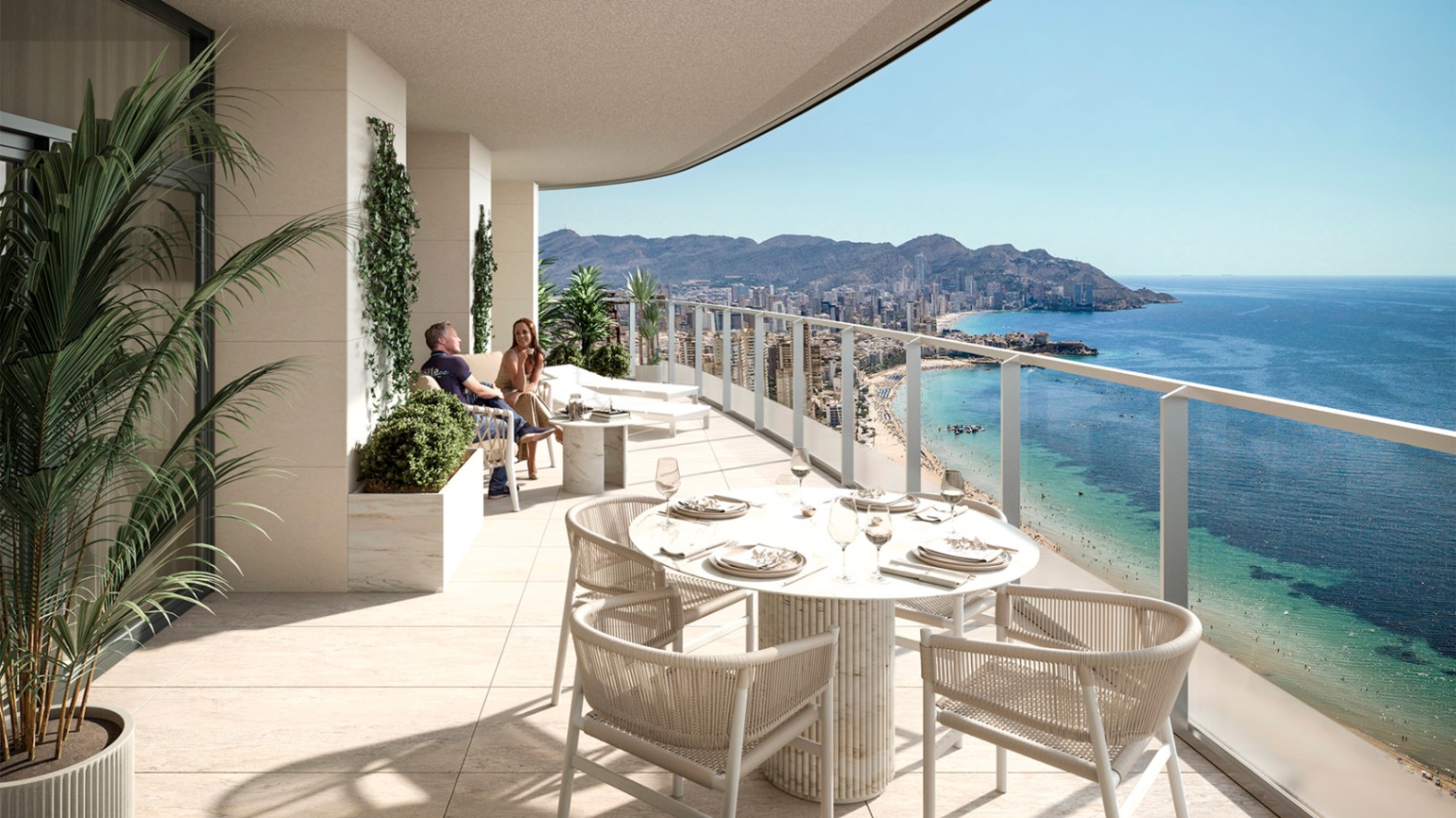 Apartments for sale with 230 meters in height and 64 floors in Benidorm, Alicante.