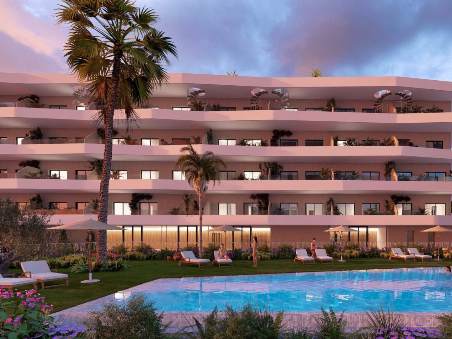 Apartamento en La Nucía con 2 dormitorios y piscina comunitaria