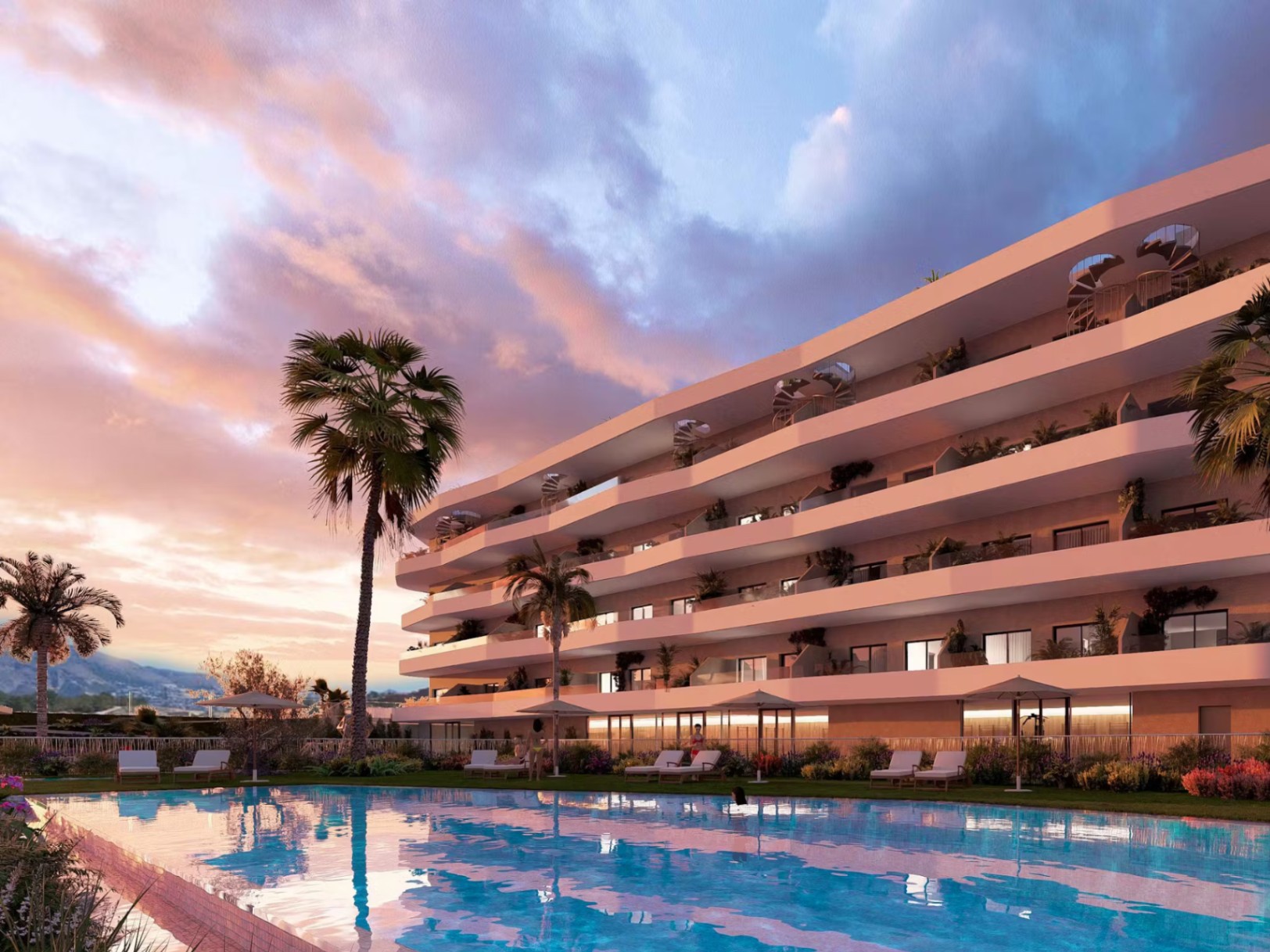 LK-129 - Apartamento en La Nucía con 2 dormitorios y piscina comunitaria