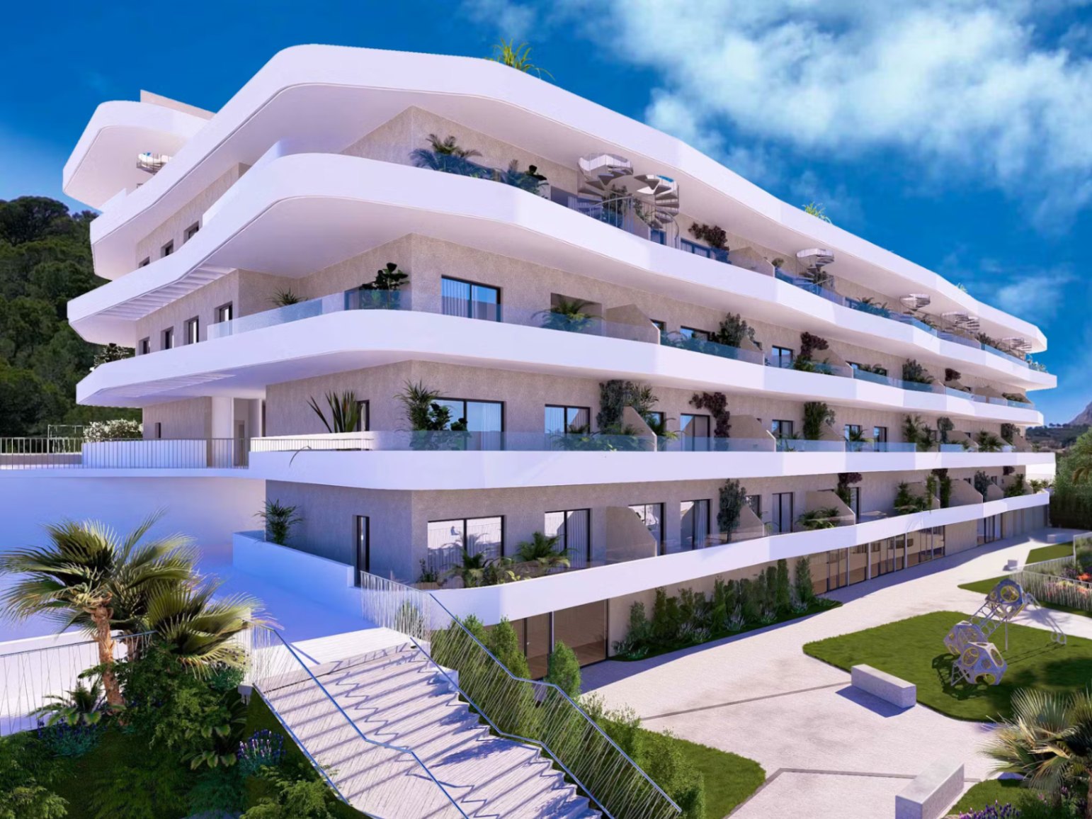 Apartamento en La Nucía con 2 dormitorios y piscina comunitaria