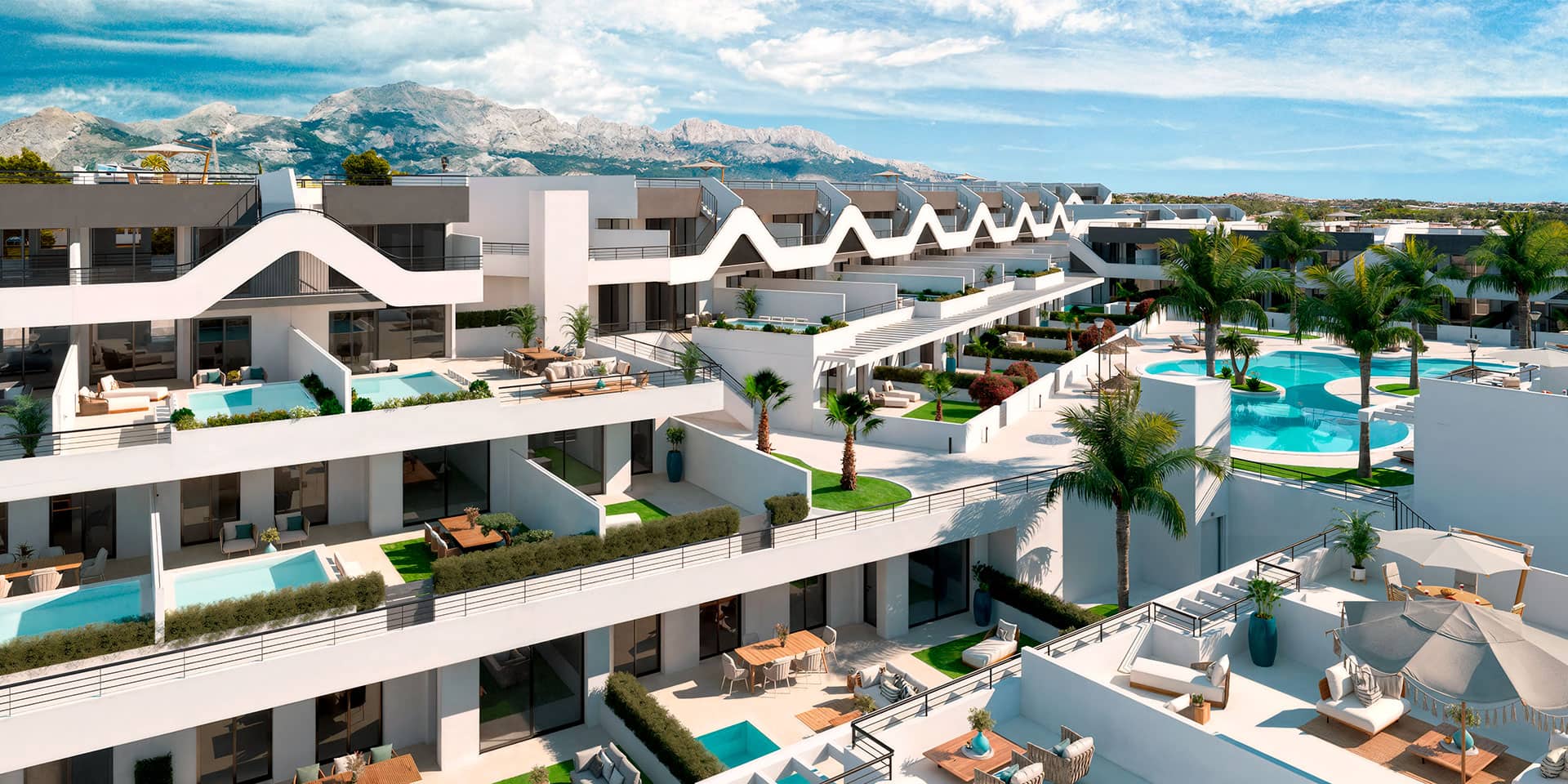 Wohnung zum Verkauf mit 2 Schlafzimmern in Alfaz del Pi, Alicante