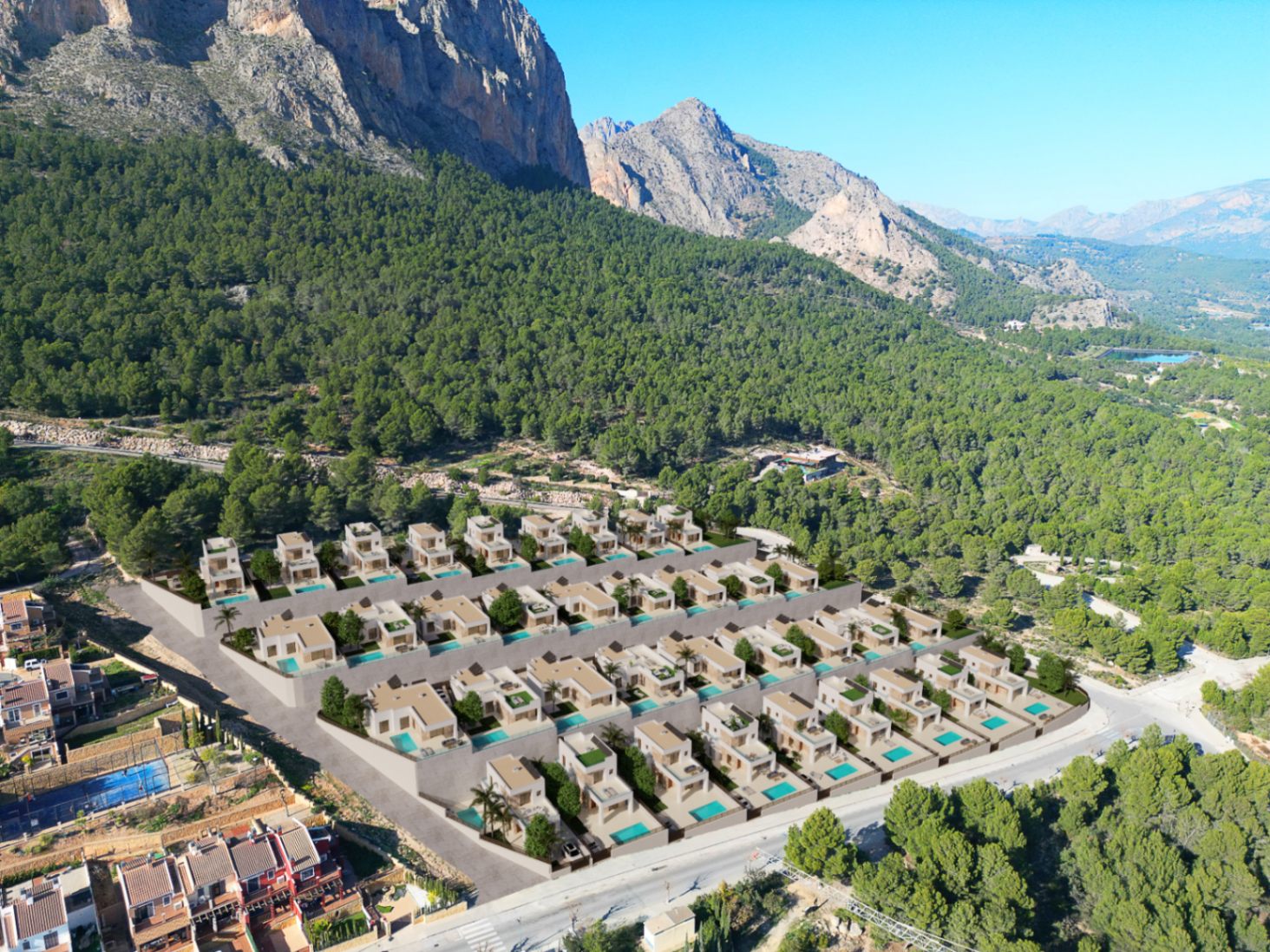 Новый chalet в Полопе с 3 спальнями и частным бассейном