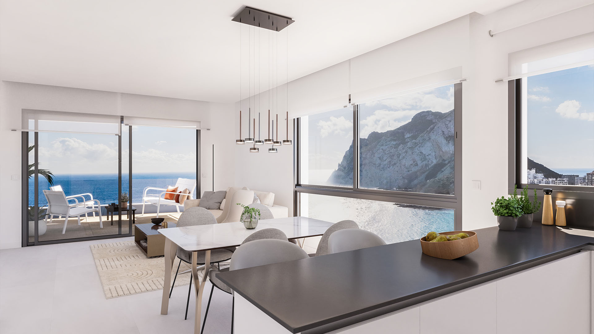 Apartment for sale with 1, 2, or 3 bedrooms in Calpe, Alicante.