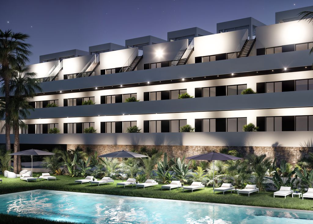 Neue Wohnung mit 2 Schlafzimmern in Finestrat mit Pool