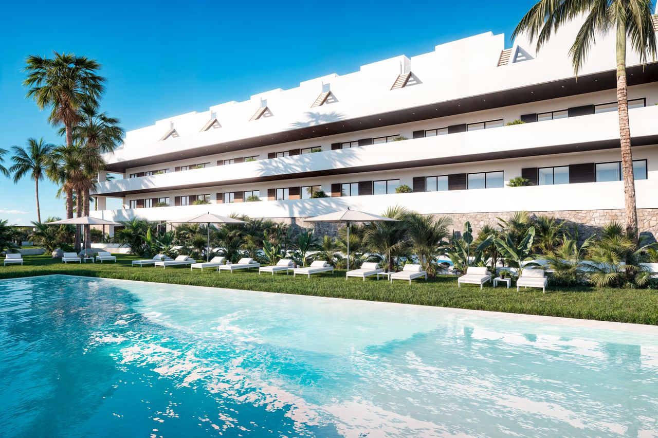 Neue Wohnung mit 2 Schlafzimmern in Finestrat mit Pool
