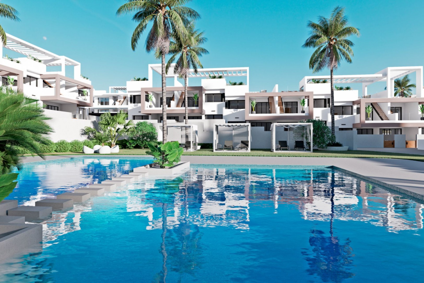 Bungalow en venta en Finestrat con 3 habitaciones y piscina privada