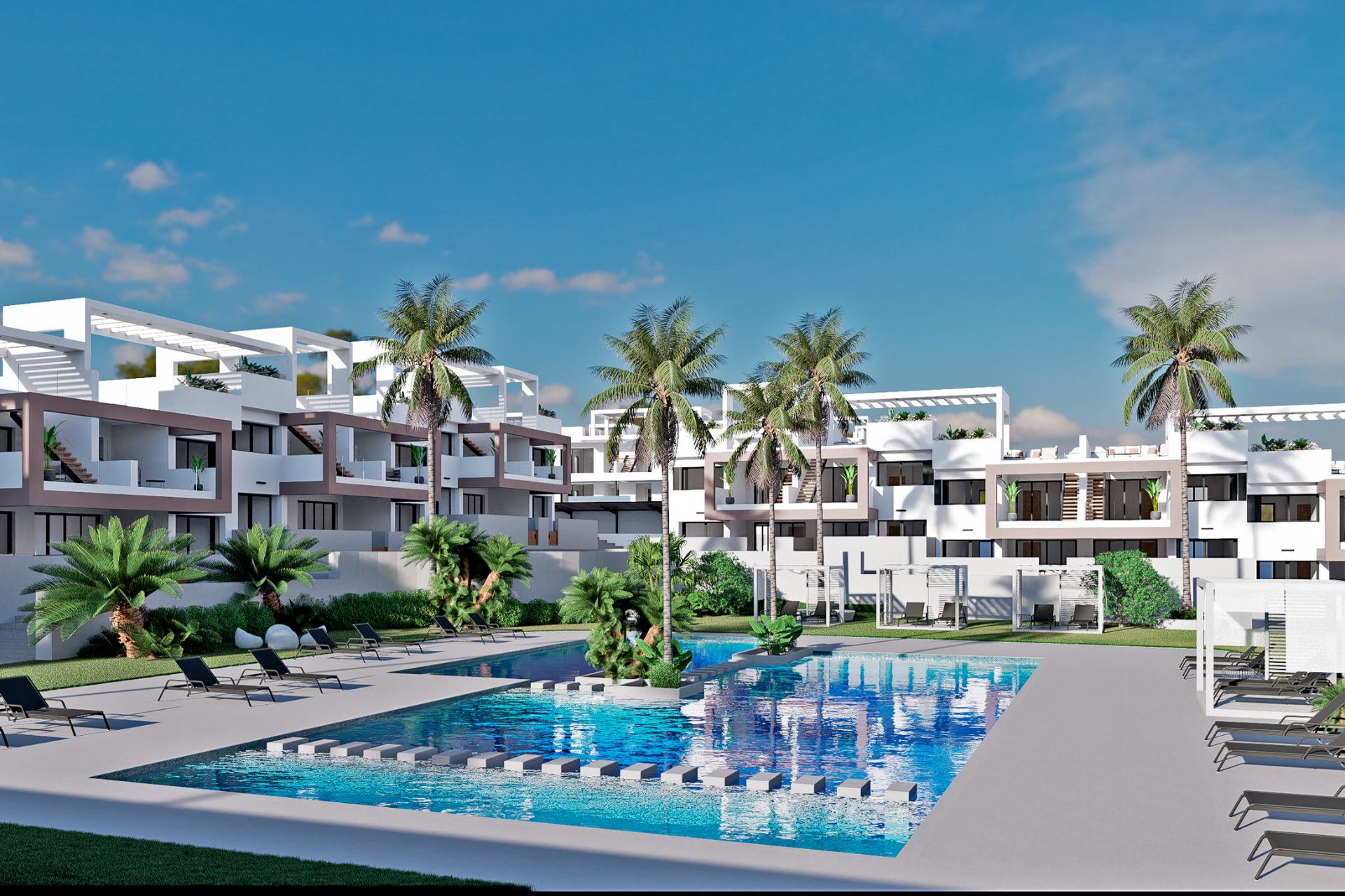 Bungalow en venta en Finestrat con 3 habitaciones y piscina privada