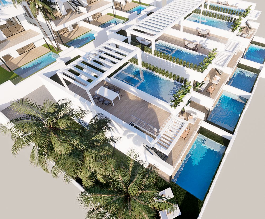 LK-144 - Bungalow en venta en Finestrat con 3 habitaciones y piscina privada