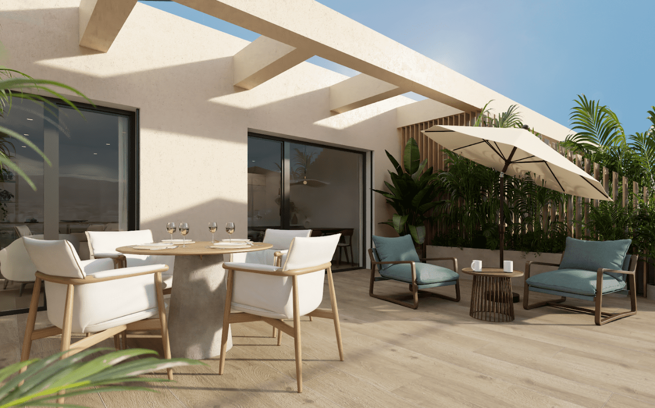 New apartment in Denia with 2 bedrooms and communal pool
