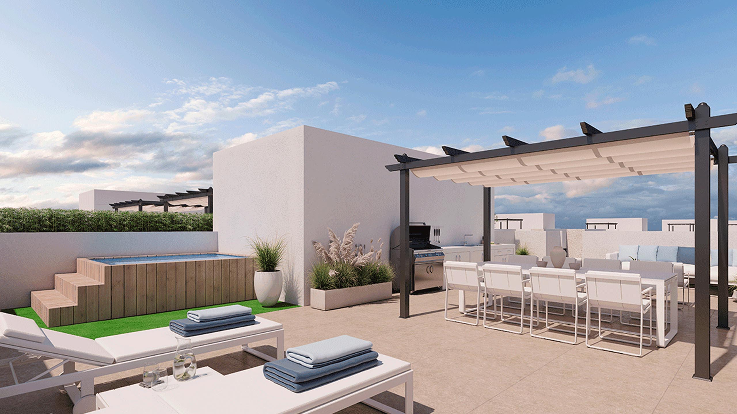 Apartamento de lujo en La Nucía con 2 habitaciones y piscina comunitaria