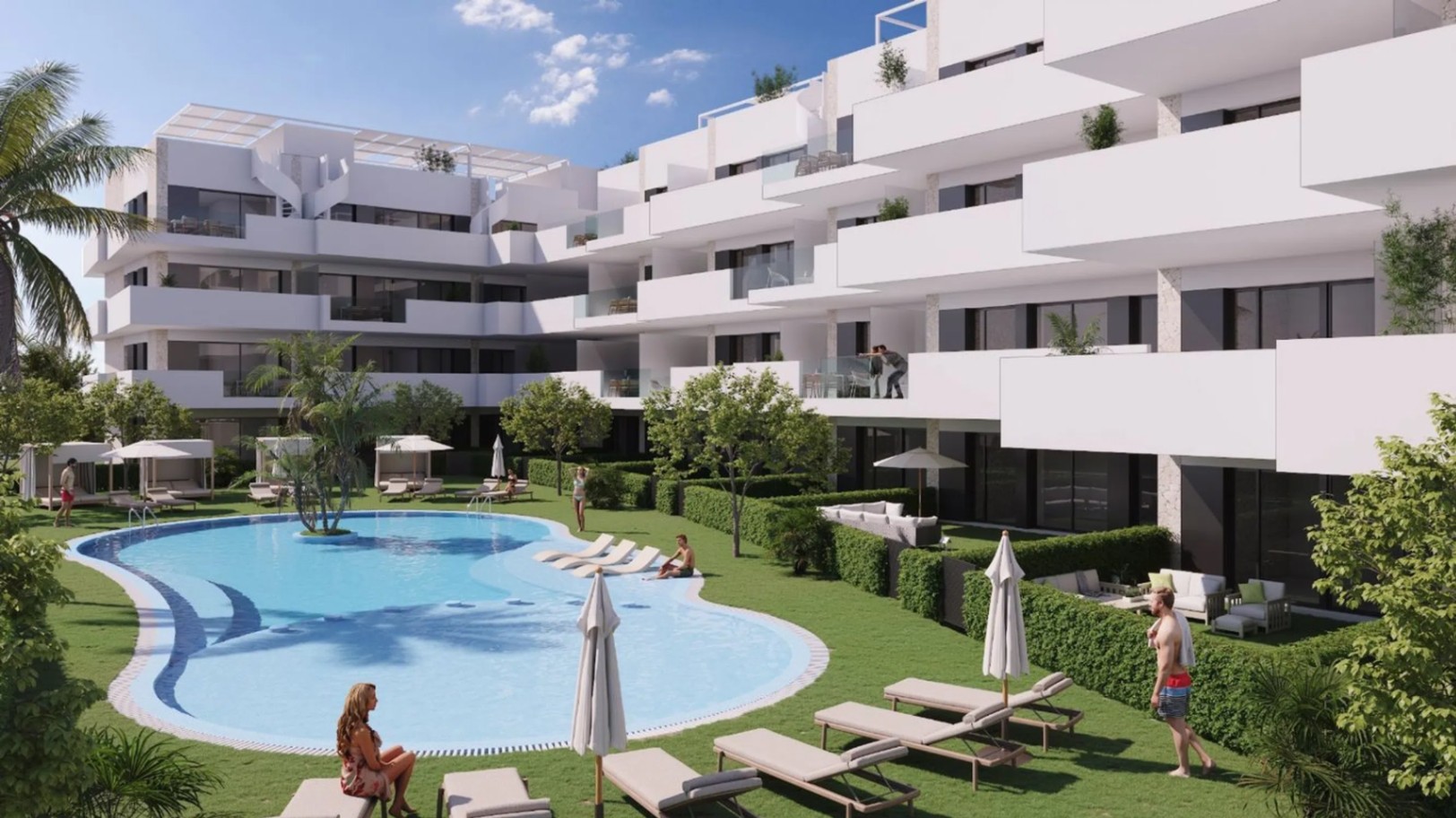 LK-146 - Apartamento de lujo en La Nucía con 2 habitaciones y piscina comunitaria