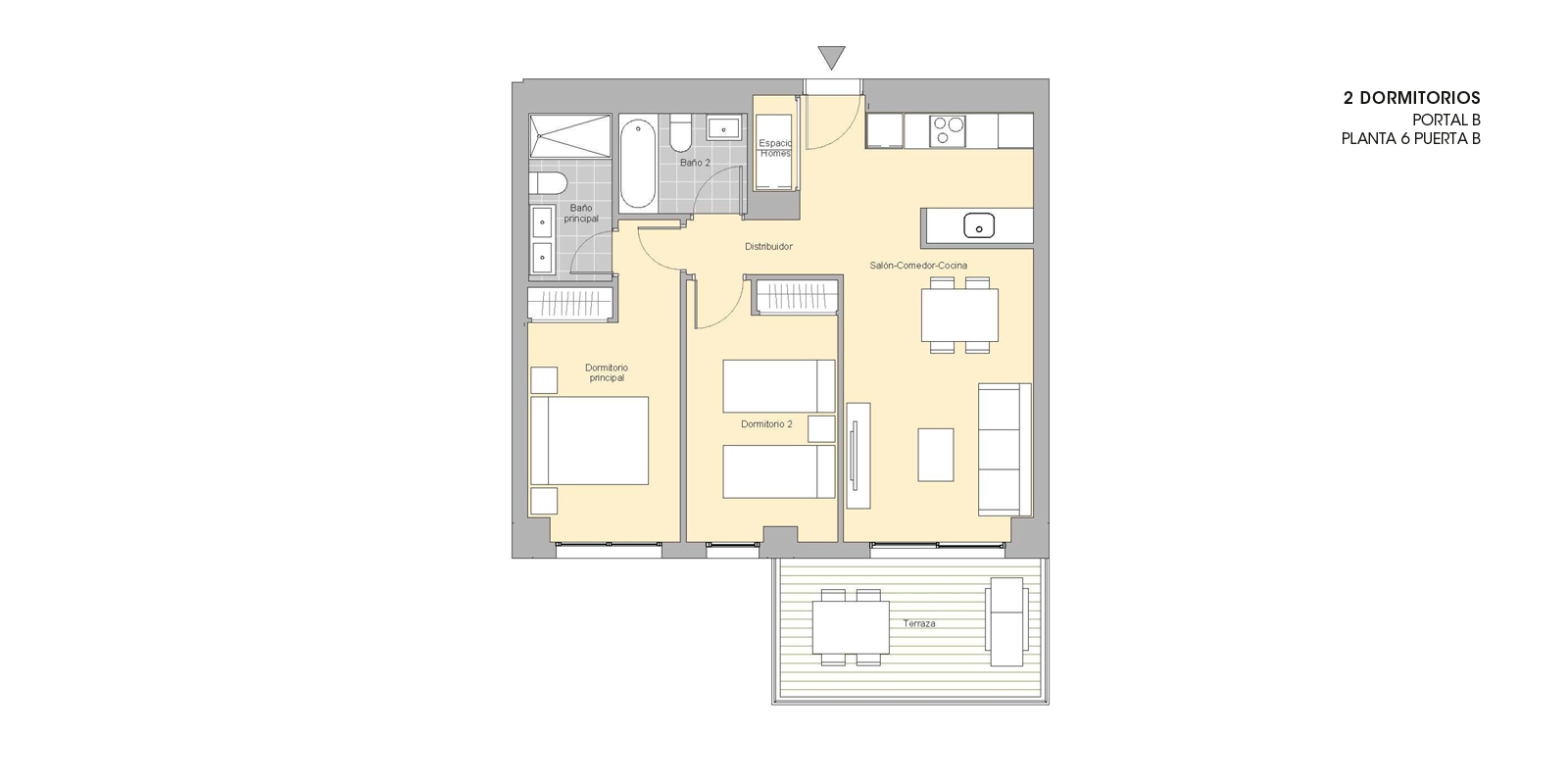 Apartamento en venta de 2,3 habitaciones en Calpe, Alicante