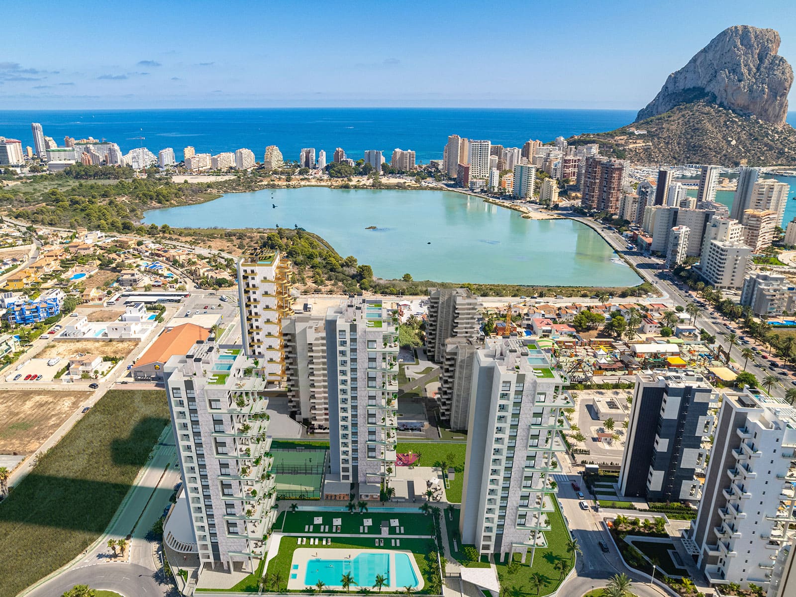 Apartamento de lujo en Calpe con 2,3 habitaciones y piscina comunitaria