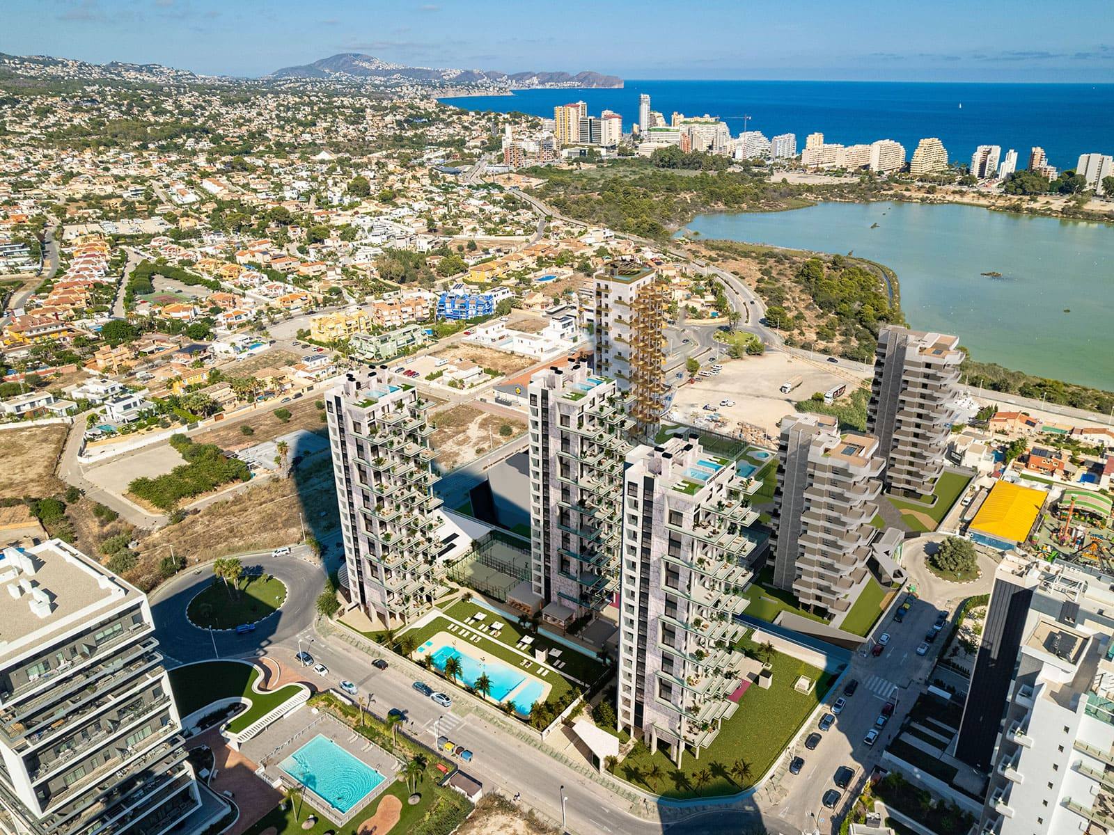 Apartamento de lujo en Calpe con 2,3 habitaciones y piscina comunitaria