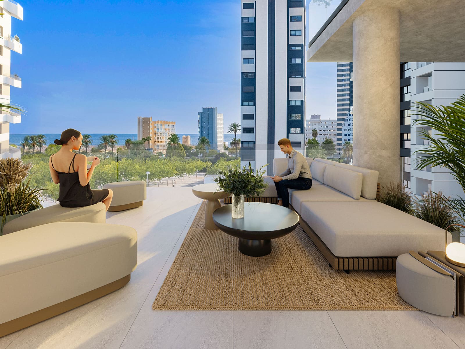 Apartamento de lujo en Calpe con 2,3 habitaciones y piscina comunitaria