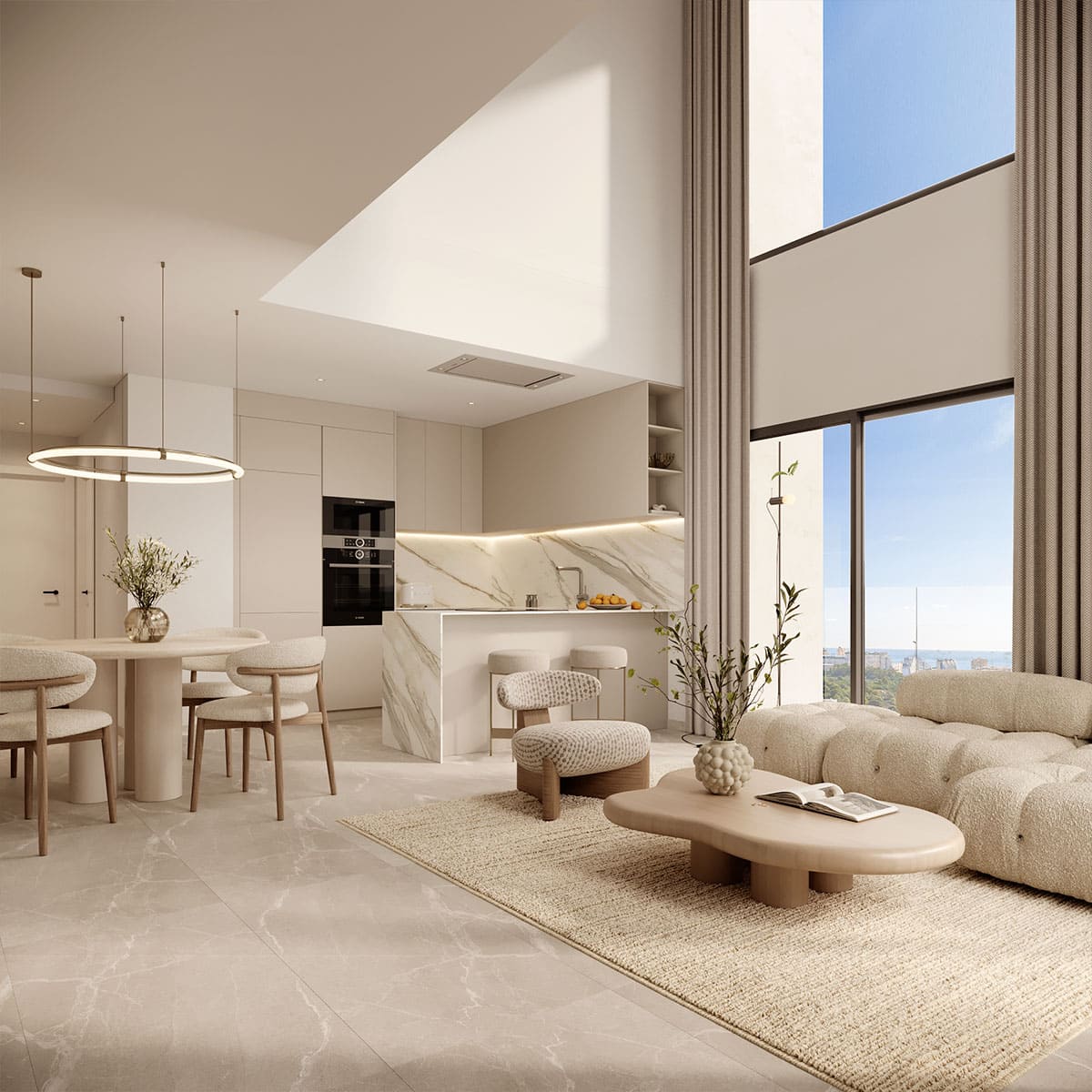 Apartamento de lujo en Calpe con 2,3 habitaciones y piscina comunitaria
