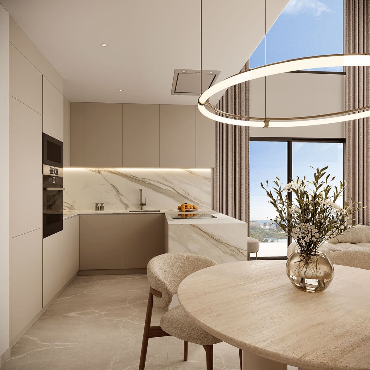 Apartamento de lujo en Calpe con 2,3 habitaciones y piscina comunitaria