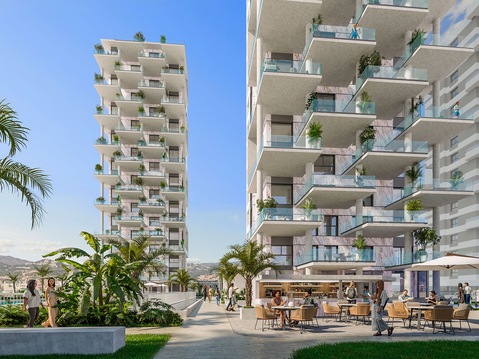 Apartamento de lujo en Calpe con 2,3 habitaciones y piscina comunitaria