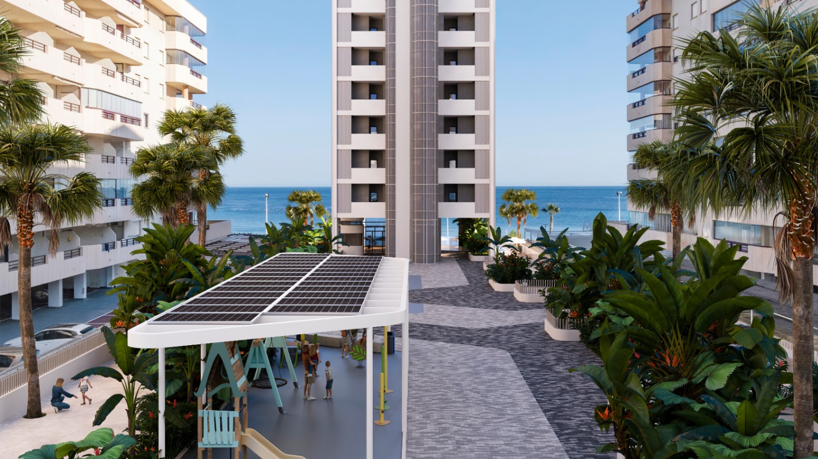 Luxury apartment in Calpe with 2 bedrooms and communal pool